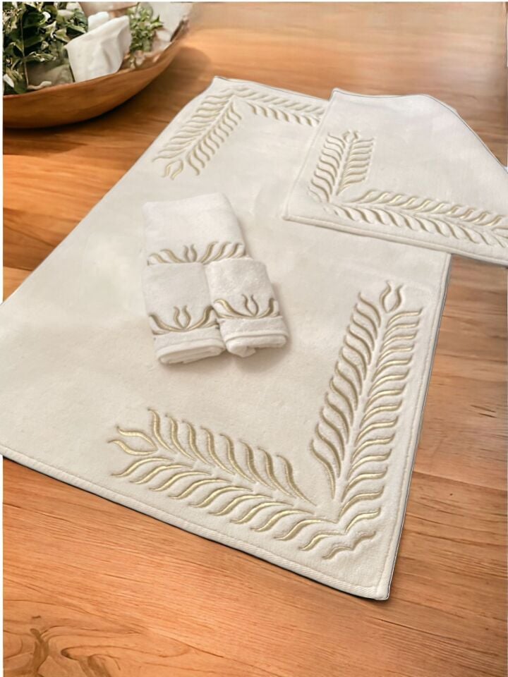 Herringbone Gold Carpet Mat