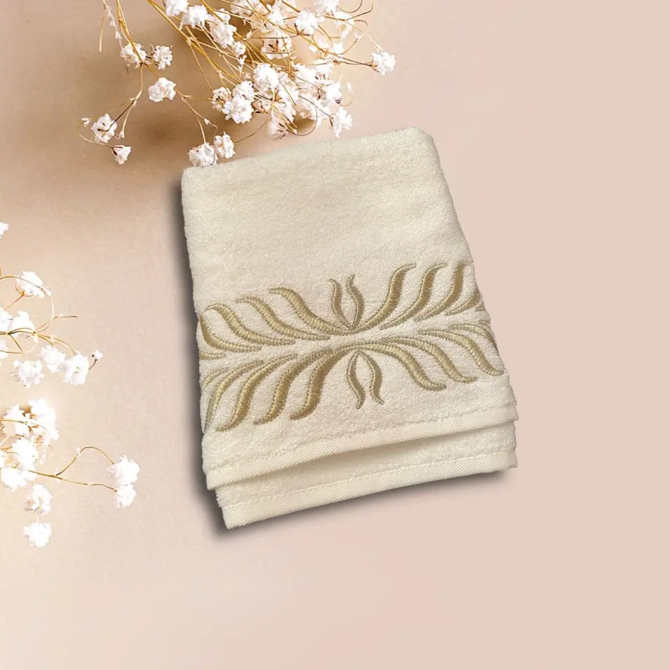 Balıksırtı model Gold Havlu