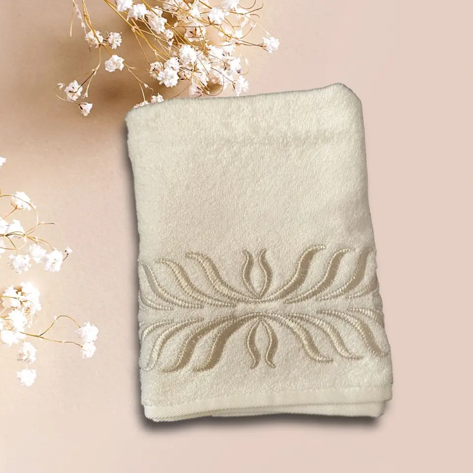 Balıksırtı model Gümüş Havlu