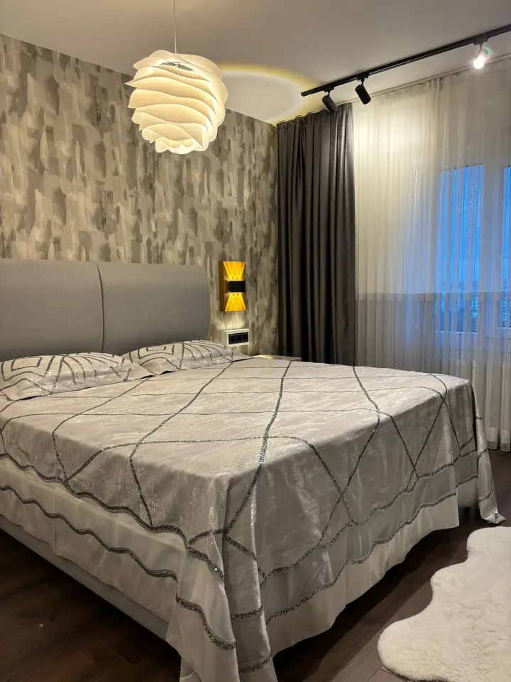 Grey Sequined Bedspread