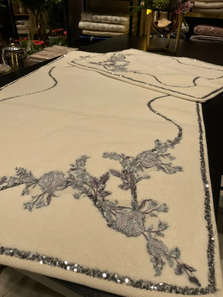 Mavi Çiçekli Paspas