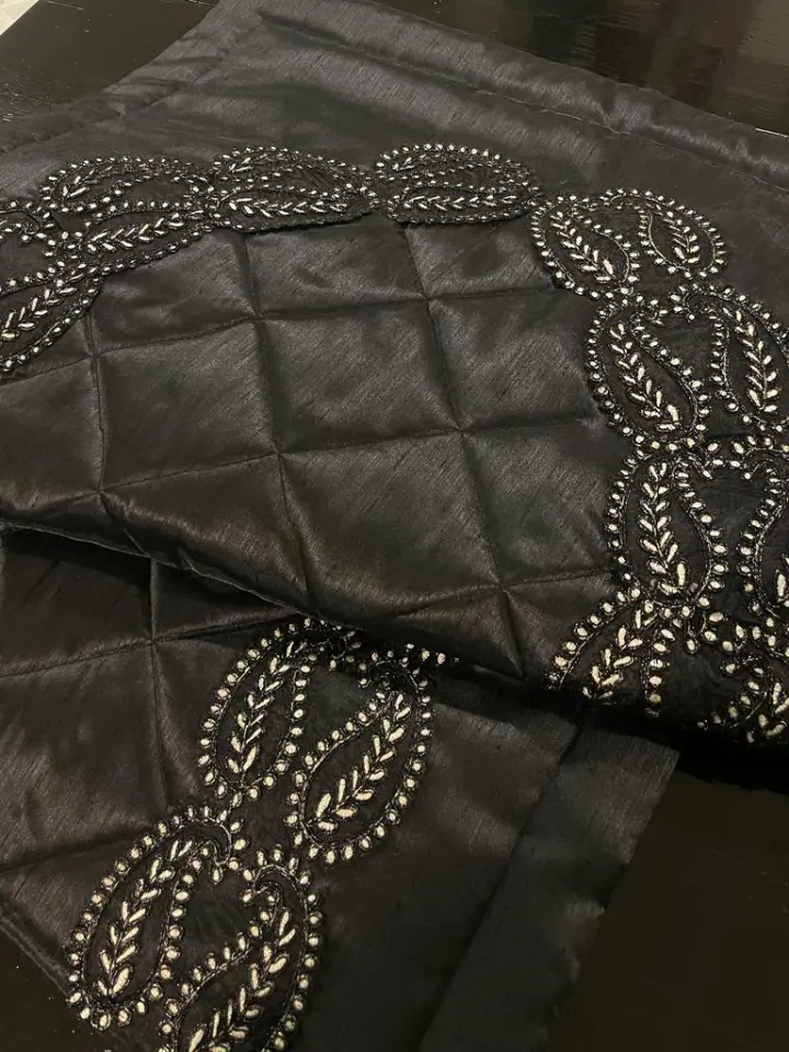 Black Lace Prayer Mat Set