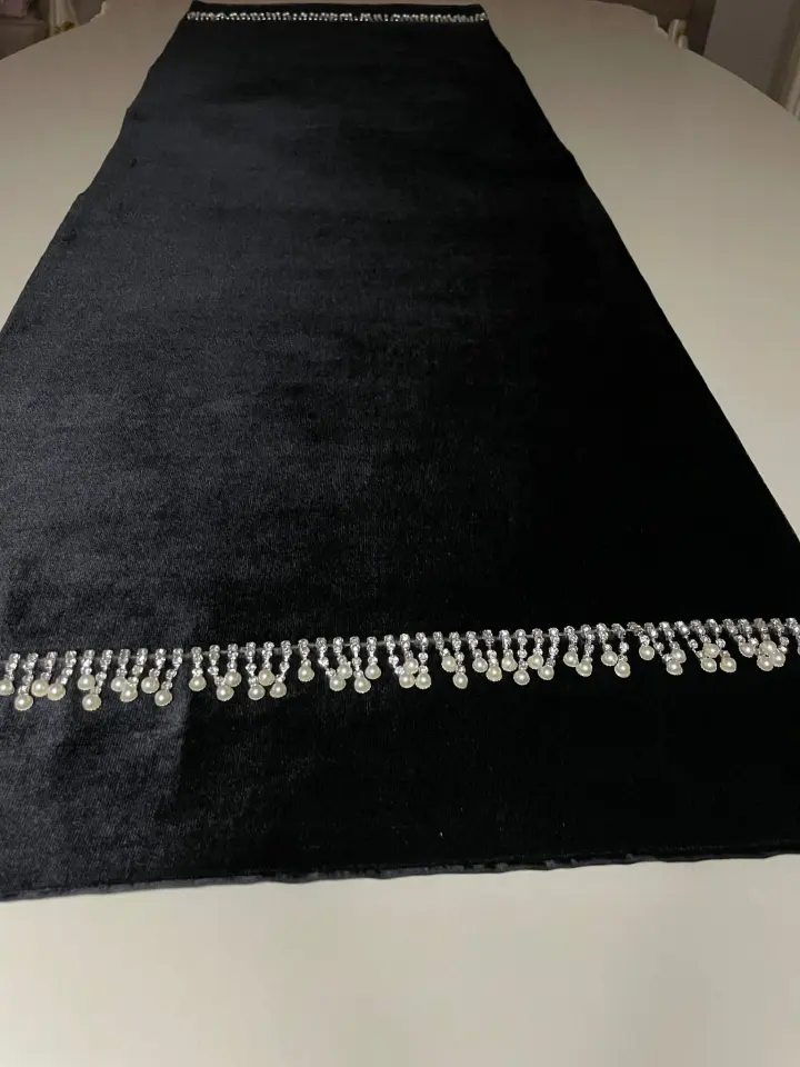 Taş Detaylı Siyah Runner