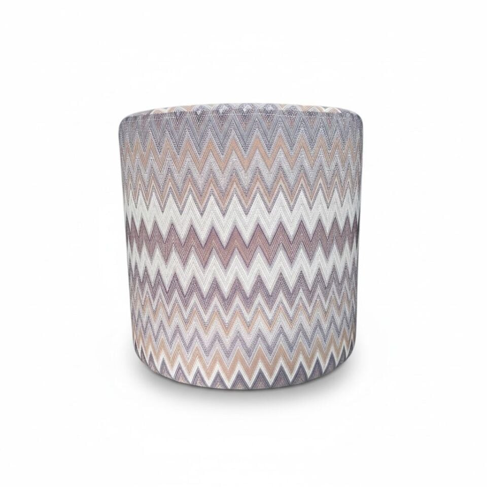 Zigzag Desen Puf - Pudra