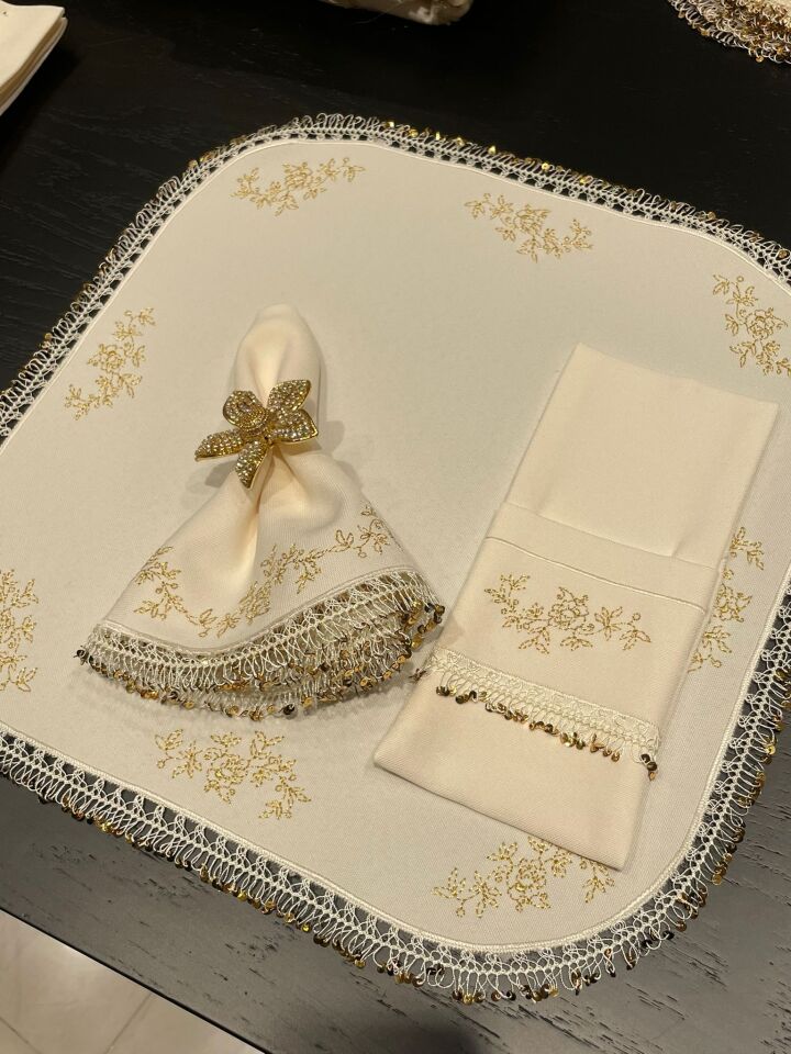 Ottoman Gold El İşi Sofra Seti